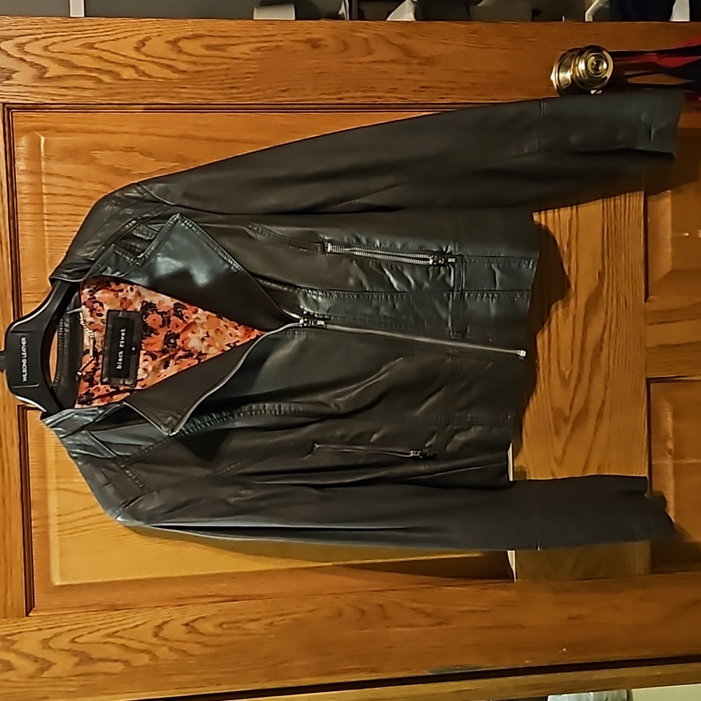 Black Rivet Leather Jacket